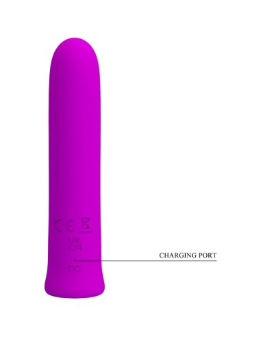 PRETTY LOVE CURTIS MINI VIBRADOR SUPER POWER 12 VIBRACIONES SILICONA VIOLETA