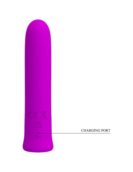 PRETTY LOVE CURTIS MINI VIBRADOR SUPER POWER 12 VIBRACIONES SILICONA VIOLETA