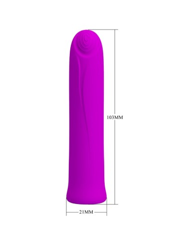PRETTY LOVE CURTIS MINI VIBRADOR SUPER POWER 12 VIBRACIONES SILICONA VIOLETA