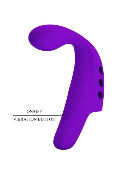 PRETTY LOVE GORGON VIBRADOR DE DEDO RECARGABLE MORADO