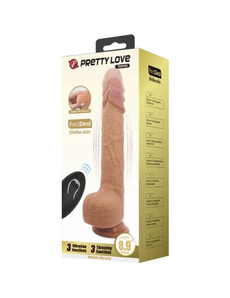 PRETTY LOVE TOMMY DILDO REALISTA VIBRADOR 225 CM