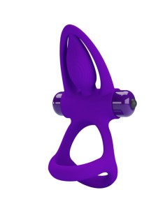 PRETTY LOVE ANILLO VIBRADOR 10 VIBRACIONES SILICONA VIOLETA