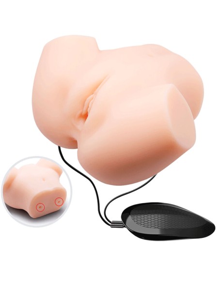 CRAZY BULL VAGINA Y ANO REALISTICOS DOBLE VIBRACION