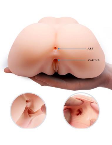 CRAZY BULL VAGINA Y ANO REALISTICOS DOBLE VIBRACION