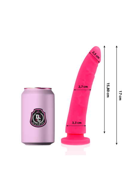 DELTA CLUB TOYS DILDO ROSA SILICONA MEDICA 17 X 3 CM
