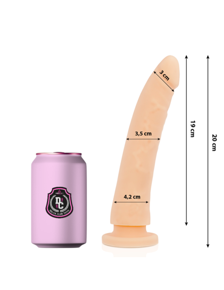 DELTA CLUB TOYS DILDO NATURAL SILICONA MEDICA 20 X 4 CM