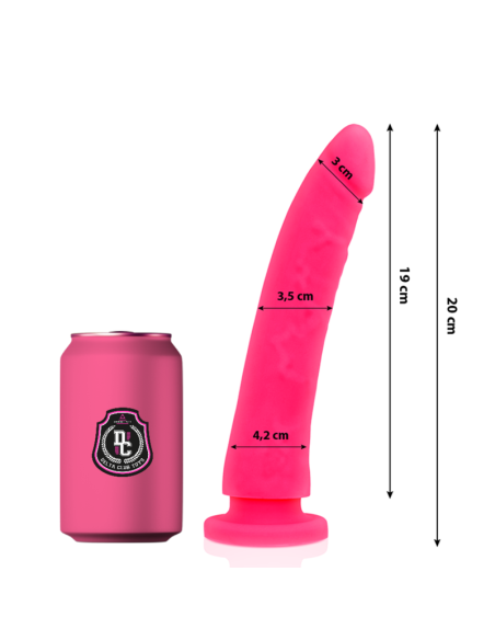 DELTA CLUB TOYS DILDO ROSA SILICONA MEDICA 20 X 4 CM