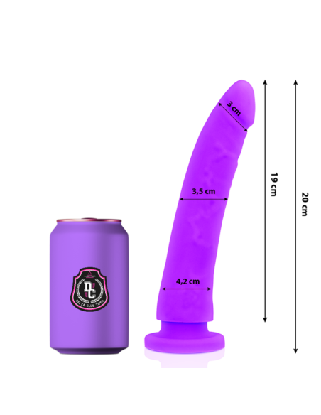 DELTA CLUB TOYS DILDO LILA SILICONA MEDICA 20 X 4 CM