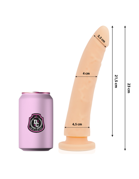 DELTA CLUB TOYS DILDO NATURAL SILICONA MEDICA 23 X 45 CM