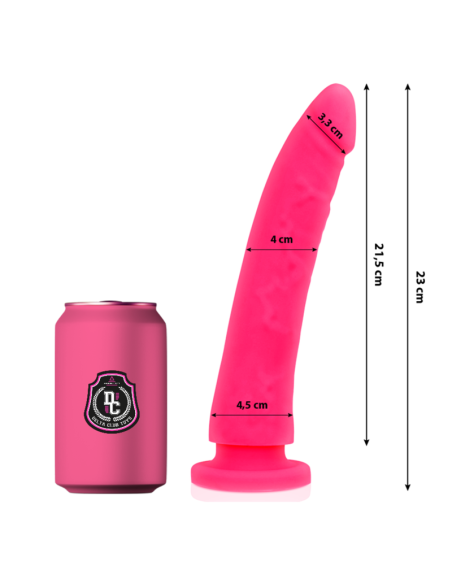 DELTA CLUB TOYS DILDO ROSA SILICONA MEDICA 23 X 45 CM