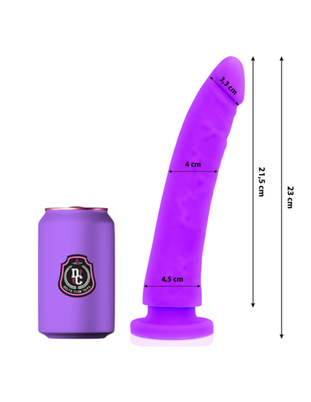 DELTA CLUB TOYS DILDO LILA SILICONA MEDICA 23 X 45 CM