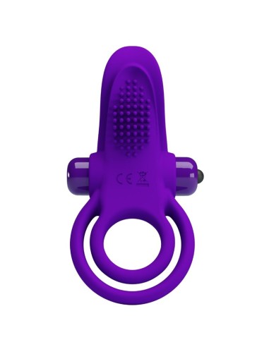 PRETTY LOVE ANILLO VIBRADOR PARA PENE MORADO