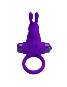 PRETTY LOVE ANILLO VIBRADOR I CONEJO PARA PENE MORADO