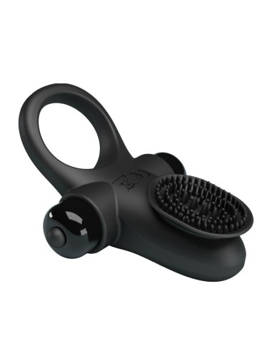 PRETTY LOVE ANILLO VIBRADOR II PARA PENE NEGRO