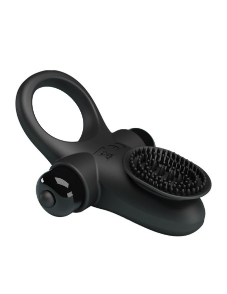 PRETTY LOVE ANILLO VIBRADOR II PARA PENE NEGRO