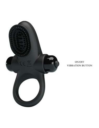 PRETTY LOVE ANILLO VIBRADOR II PARA PENE NEGRO