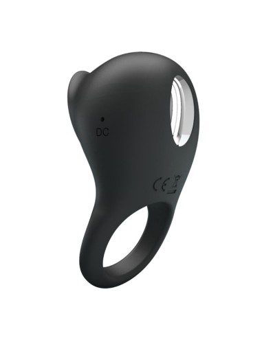 PRETTY LOVE ANILLO VIBRADOR PARA PENE CON LENGUA NEGRO