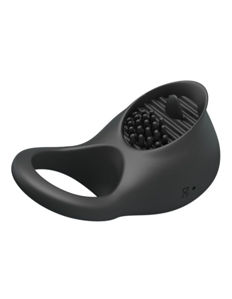 PRETTY LOVE ANILLO VIBRADOR PARA PENE CON LENGUA NEGRO