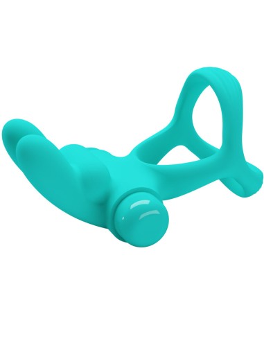 PRETTY LOVE DANTE ANILLO VIBRADOR RABBIT VERDE