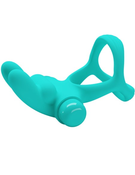 PRETTY LOVE DANTE ANILLO VIBRADOR RABBIT VERDE