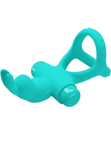 PRETTY LOVE FIGGY ANILLO VIBRADOR RABBIT VERDE