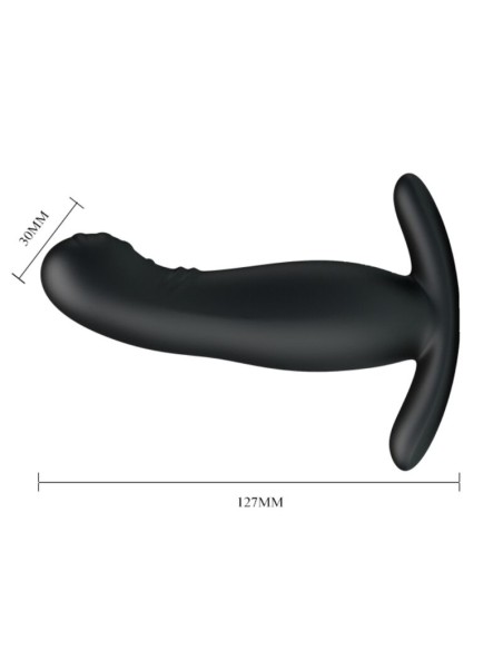 MR PLAY MASAJEADOR DE PROSTATA NEGRO RECARGABLE