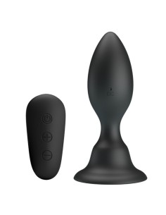 MR PLAY PLUG ANAL CON VIBRACION NEGRO CONTROL REMOTO