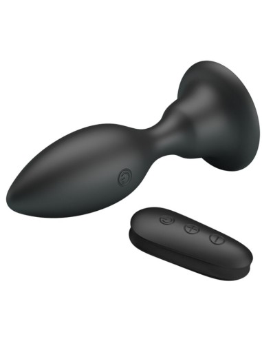 MR PLAY PLUG ANAL CON VIBRACION NEGRO CONTROL REMOTO