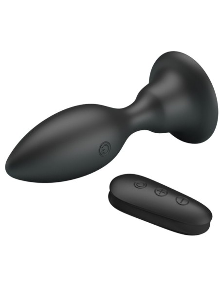 MR PLAY PLUG ANAL CON VIBRACION NEGRO CONTROL REMOTO