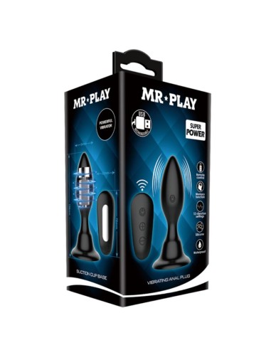 MR PLAY PLUG ANAL CON VIBRACION NEGRO CONTROL REMOTO