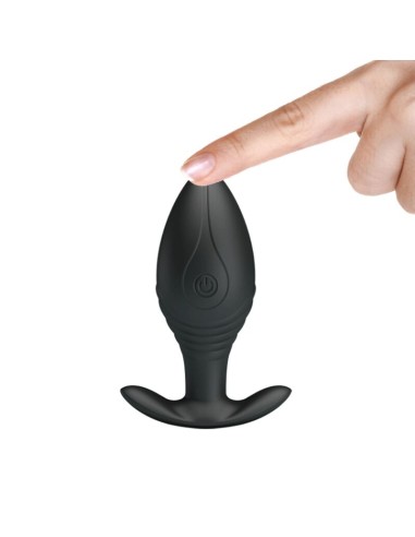 PRETTY LOVE REGINA PLUG ANAL VIBRADOR RECARGABLE NEGRO