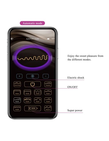 PRETTY LOVE JEFFERSON PLUG ANAL CONTROLADO POR APP NEGRO