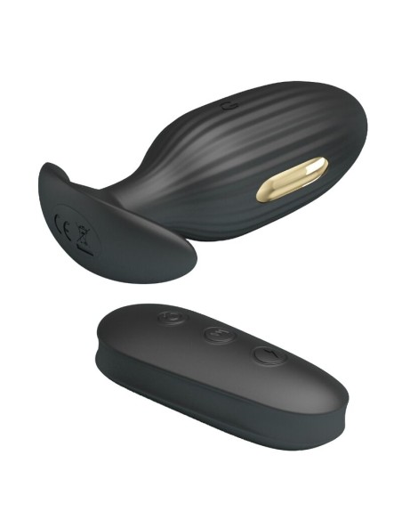 PRETTY LOVE KELLY PLUG ANAL VIBRADOR RECARGABLE NEGRO