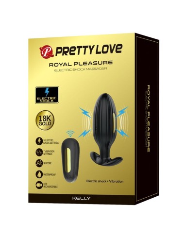 PRETTY LOVE KELLY PLUG ANAL VIBRADOR RECARGABLE NEGRO