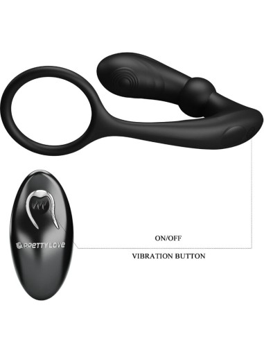 PRETTY LOVE WARREN ANILLO VIBRADOR ANAL NEGRO