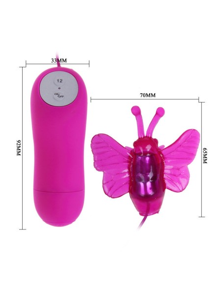 CUTE SECRET MARIPOSA ESTIMULADORA VIBRADOR 12V