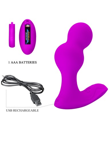 PRETTY LOVE TERRANCE MASAJEADOR VIBRADOR ANAL CON CONTROL REMOTO