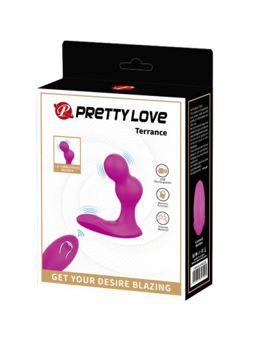 PRETTY LOVE TERRANCE MASAJEADOR VIBRADOR ANAL CON CONTROL REMOTO