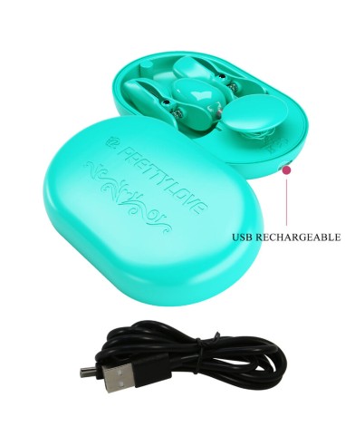 PRETTY LOVE SURPRISE BOX PINZAS ELECTRO ESTIMULACION AZUL