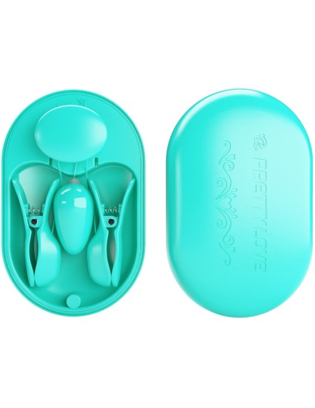 PRETTY LOVE SURPRISE BOX PINZAS ELECTRO ESTIMULACION AZUL