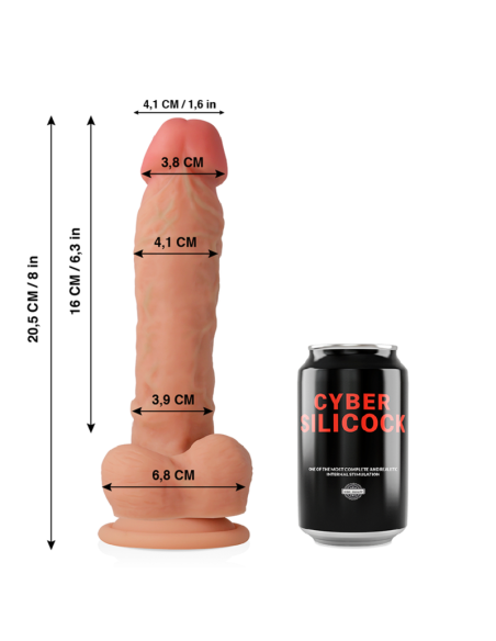 CYBER SILICOCK MAGNUS REALISTICO SILICONA LIQUIDA 205CM