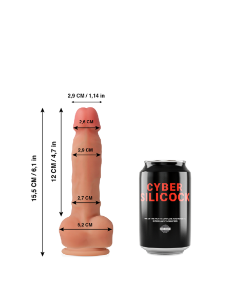 CYBER SILICOCK ANSEL REALISTICO SILICONA LIQUIDA 155CM
