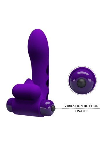 PRETTY LOVE ORLANDO FUNDA DE DEDO VIBRADOR MORADO