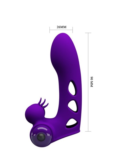 PRETTY LOVE ORLANDO FUNDA DE DEDO VIBRADOR MORADO