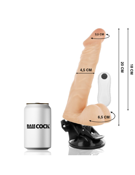 BASECOCK VIBRADOR ARTICULABLE CONTROL REMOTO NATURAL 20 CM BASECOCK VIBRADOR ARTICULABLE CONTROL REMOTO NATURAL 20 CM