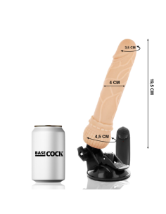 BASECOCK VIBRADOR REALISTICO CONTROL REMOTO NATURAL 195 CM