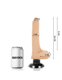 BASECOCK VIBRADOR REALISTICO 2 1 NATURAL 185 CM