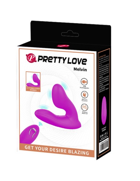 PRETTY LOVE MELVIN MASAJEADOR CLITORIS CON CONTROL REMOTO