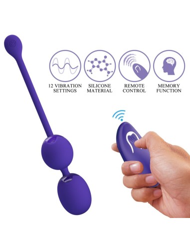 PRETTY LOVE WILLIE YOUTH BOLAS CONTROL REMOTO VIBRACION VIOLETA