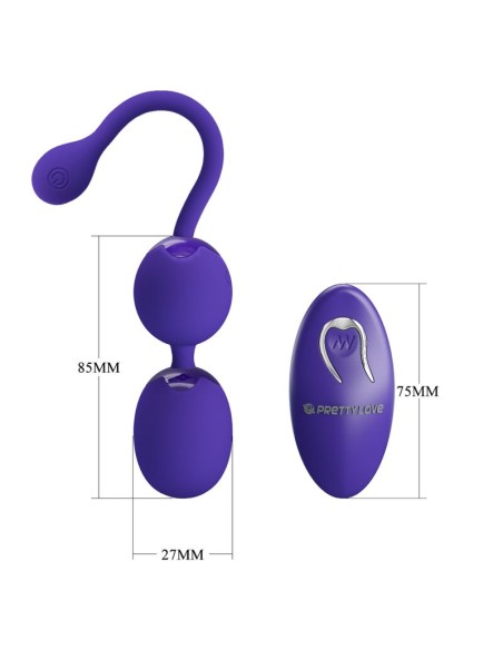 PRETTY LOVE WILLIE YOUTH BOLAS CONTROL REMOTO VIBRACION VIOLETA